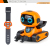 Educational Watch Remote Control Rc Robot Car For Kids With Light Sound