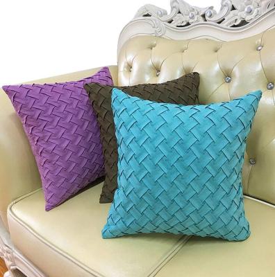 Deerskin Woven Pillow Plain Simple Modern Sofa Cushion Car Cushion Support Customization