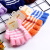 Spot Goods Autumn and Winter Blype Half Finger Gloves Jacquard Striped Student Cute Children Warm Antifreeze Gloves Wholesale