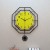 Yihong clock wall clock craft clock craft wall clock Art clock iron clock Peacock clock home decoration arts and crafts