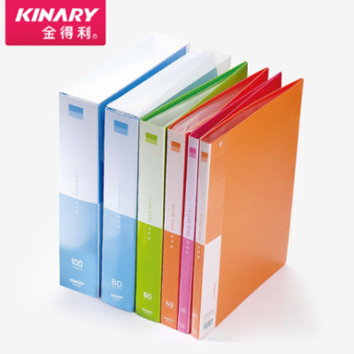Kinary Cf980/80 Pages a Happy Colorful Info Booklet Folder Storage Book Transparent Plug