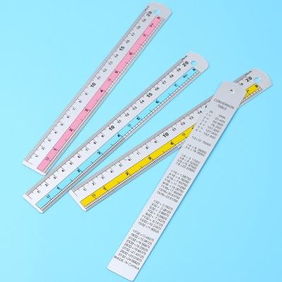 Multi-Color Aluminum Alloy Ruler Office Aluminum Ruler Ruler Customized Measuring Tool Factory Wholesale Alloy Ruler 20cm