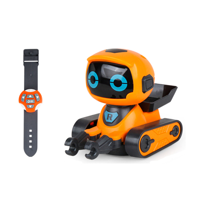 Educational Watch Remote Control Rc Robot Car For Kids With Light Sound