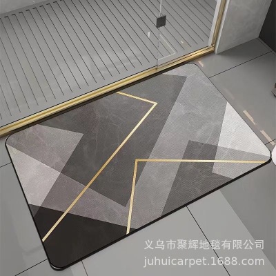 Diatom Ooze Cushion Hydrophilic Pad Bathroom Entrance Floor Mat Diatomite Non-Slip Bathroom Mat Bathroom Toilet Carpet