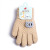 Spot Twill Autumn and Winter Finger Gloves Cute Glasses Bear Double-Layer Jacquard Striped Student Children Warm Gloves