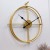 Yihong clock wall clock craft clock craft wall clock Art clock iron clock Peacock clock home decoration arts and crafts