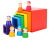 Creative Rainbow Tower Wooden Montessori Educational Toys For Kids