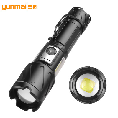 New Xhp160 + Cob Red White Light Power Torch Type-C Rechargeable Zoom Xhp99 Warm Light Flashlight
