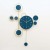 Yihong clock wall clock craft clock craft wall clock Art clock iron clock Peacock clock home decoration crafts watch