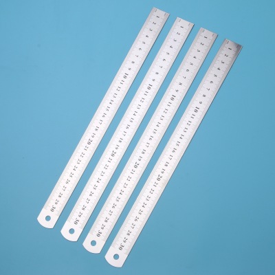 30cm Steel Ruler 30cm British Stainless Steel Steel Rulers 300mm Straight Steel Ruler Ruler Wholesale Customization as Request