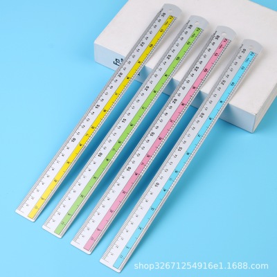 Aluminum Ruler Processing Metal Ruler Factory Aluminum Ruler Cartoon Aluminum Ruler Aluminum Alloy Ruler Industrial Measuring Scale 15cm Ruler Wholesale