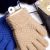 Factory in Stock Autumn and Winter Finger Gloves Men's Rice Grain Light Board Double Jacquard Stripe Warm Gloves Wholesale