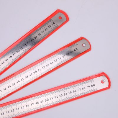 60cm Straight Steel Ruler Ruler Stainless Straight Steel Ruler Ruler Office Stationery Metal Ruler Source Factory Wholesale