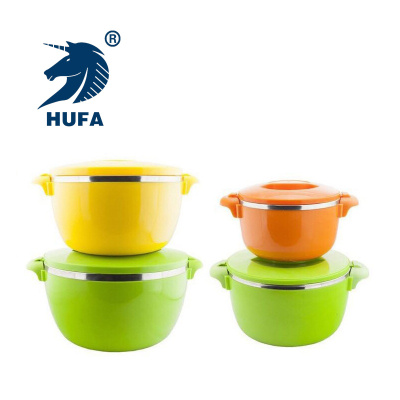 Hufa Stainless Steel Insulation Pot Stainless Steel Preservation Pot Four-Piece/Five-Piece Export Insulation Pot