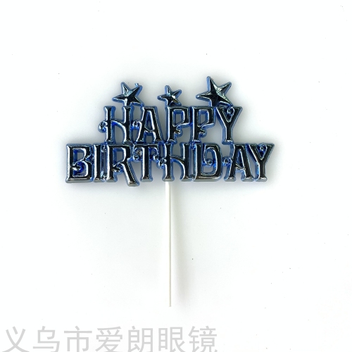 Birthday Cake Card Acrylic Baking Flag birthday Decoration Party Decoration Dessert Plug-in