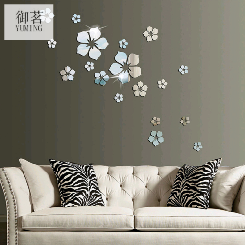 acrylic mirror stickers living room bedroom bathroom wall tile waterproof stickers self-adhesive decorative stickers