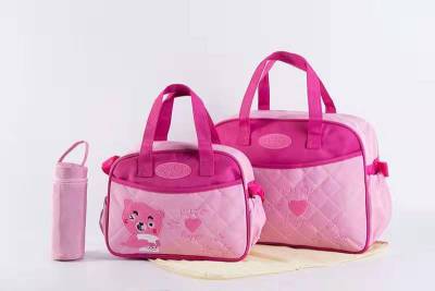 New Cartoon Bear Baby Diaper Bag Multi-Functional Maternity Storage Maternity Bag Large and Small Mother Bag