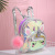 Children's Backpack Unicorn Creative Jelly PVC Rainbow Unicorn Backpack Large Capacity Student Waterproof Rucksack