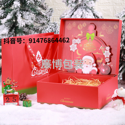 Christmas Gift Box 2021 New 3D Stereo Double Open Christmas Apple Gift Box Tiandigai Gift Box