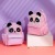 2020 New Cartoon Cute Backpack Children's Panda Sequined Pu Backpack Student Girl Sweet Single-Shoulder Bag