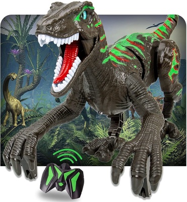 custom made Remote Control Dinosaur Toys For Kids Robot Realistic Rc Dinosaur With Light Sounds Usb Charge Birthday 