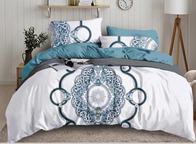 European Style Small Flower Simple Fashion Four-Piece Bedding Set Fitted Sheet and Bed Sheet Pillowcase