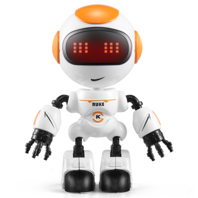 Robot Gesture Mini Smart Voiced Intelligent Led Eyes Rc Diy Robots Blue Green Orange Robo Toys For Children Kids Gifts