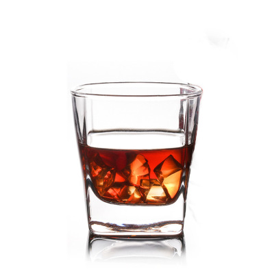 Green Apple Heat-Resistant Square Water Cup Juice Cup Tea Cup Whiskey Liquor Glass Beer Steins Glass Cup