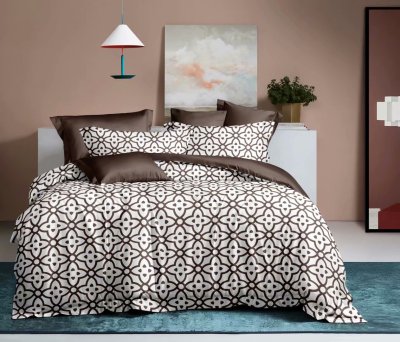 Diamond Geometric Pattern Simple Fashion Pattern Factory Direct Sales Four-Piece Bedding Set