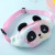 Winter New Panda Cartoon Cute Plush Waist Bag Children's Furry Shoulder Messenger Bag Girl Cute Chest Bag
