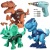 Custom wholesale Amazon Hot Selling 3pcs Pack  Take Apart Dinosaur Toys For Kids Building Toy Set With Electric Drill