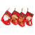 Christmas Small Checked Cloth Christmas Tree Decoration Pendant Santa Claus Scarf Socks Christmas Socks Gift Bag