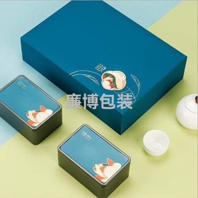 Biluochun Tea Package Box Two Cans and a Half One-Catty-Package Longjing Tea Box Tea Gift Box Wholesale