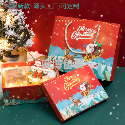 Red New Style Christmas Gift Box Christmas Eve Santa Claus Apple Gift Box Handbag Set