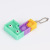 Cartoons Rainbow Push Bubble Key Chain Hand 26 Letters Simple Keyring Pendant Mini Alphabet Fidget Keychain