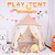 Playhouse Kids Indian Tent Toy Foldable Yurt Children's Tent Play House Decoration