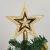 Christmas Tree Top Decoration Christmas Tree Top Star Golden Five-Pointed Star Christmas Decoration Flat Five-Star 10cm20cm