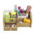 Kinary Sn182 High Quality Wooden Multifunctional Pen Holder Large Desktop Storage Box Office Supplies Combination