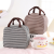 New Striped Waterproof Insulation Bag Portable Lunch Bag Heat and Cold Insulation Lunch Bag Lunch Box Bag