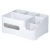 Kinary Sn135 5-Grid Desktop Storage Pen Holder with Tissue Box Office Supplies Cosmetics Storage Box