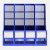 Kinary Sn104 Document Rack Hanaper File Column Desktop Storage 4 Grid File Column Blue Gray Black Three Colors