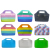 Autism Fidget Toy Hand Bag Rainbow Silicone Bubble Sensory Handbag Lady Stress Relief Fidget Tote Bags