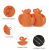 Special Needs Stress Reliever Bag Autism Sensory Push Bubble Handbag Silicone Halloween Pumpkin Fidget Bags