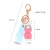 Trendy Liquid Acrylic Oil Rabbit Keychain Cute Girlish Bag Pendant Creative Gift Wholesale