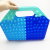 Autism Fidget Toy Hand Bag Rainbow Silicone Bubble Sensory Handbag Lady Stress Relief Fidget Tote Bags