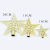 Christmas Tree Top Decoration Christmas Tree Top Star Golden Five-Pointed Star Christmas Decoration Flat Five-Star 10cm20cm