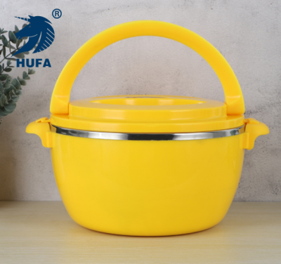 Hufa Stainless Steel Insulation Pot Large Capacity Color Double Insulation Barrel Pickled Cabbage Boiled Fish Insulation Preservation Basin