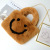 2021 Imitation Rabbit Fur Smiling Face Bag Plush Korean Version Versatile Handheld Wig Bag Chain Crossbody Fake Smiling Face Bag