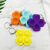 Kids Educational Toy Stress Relief Keyring Push Sensory Bubble Keychain Mini Fidget Simple Toy Keychains