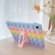 Silicone Push Bubble Sensory Toy Tablet Cover Rainbow Release Stress Shockproof Case With Fold Stand Fidget Tablet